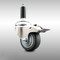 Service Caster 3 Inch 316SS Thermoplastic Rubber Swivel 3/4 Inch Stem Caster Lock Brake SCC SCC-SS316TTLEX20S314-TPRB-34 - alternate 1